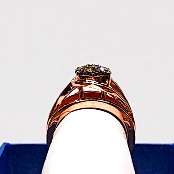 Natural Champagne Diamond ring in 14K RG vermeil over 925 Sterling sz 7 2.00tcw - Picture 6 of 6